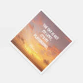 Aangepaste naam Sky Quote Servet (Hoek)