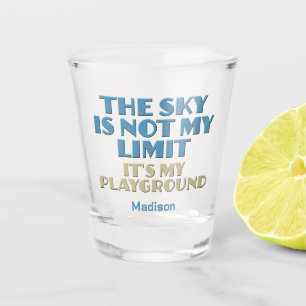 Aangepaste naam Sky Quote Shot Glas