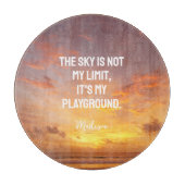 Aangepaste naam Sky Quote Snijplank (Voorkant)