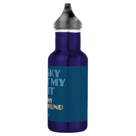 Aangepaste naam Sky Quote Waterfles (Rechts)