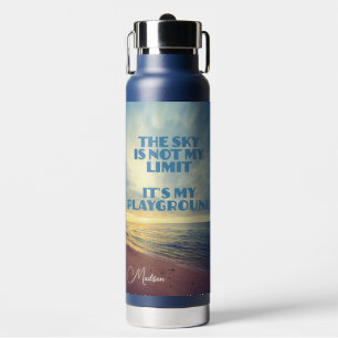 Aangepaste naam Sky Quote Waterfles