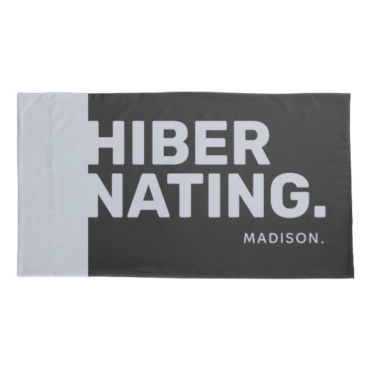 Aangepaste naam "Slaapende" kussenslopen (Achterkant)