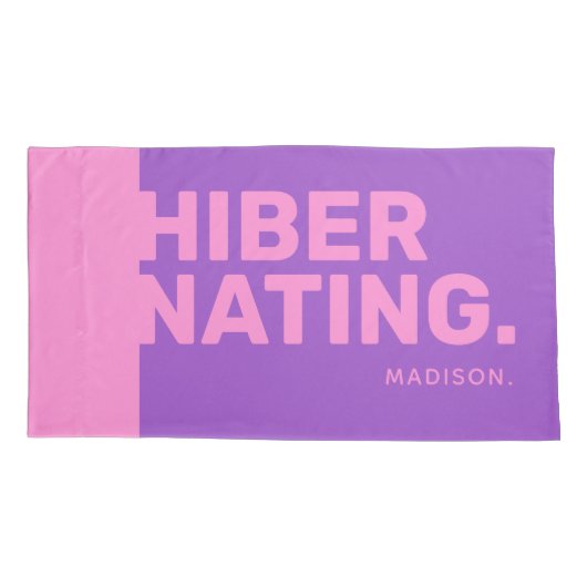 Aangepaste naam "Slaapende" kussenslopen (Achterkant)