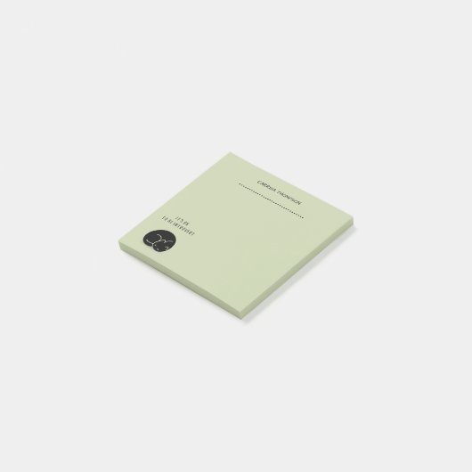 Aangepaste naam slapende kat Het is oké om introve Post-it® Notes (Schuin)