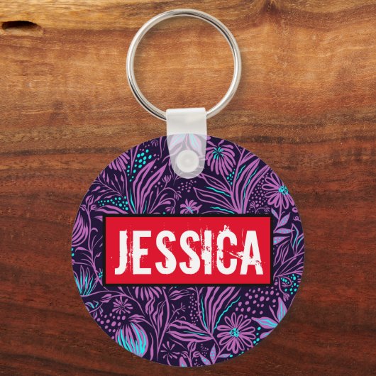 Aangepaste naam Sleutelhanger |Persoonlijke sleute (Voorkant)