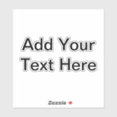 Aangepaste naam Slogan Logo Art Foto Persoonlijk 6 Sticker (Vel)