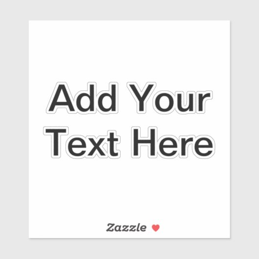 Aangepaste naam Slogan Logo Art Foto Persoonlijk 6 Sticker (Vel)