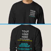 Aangepaste naam & slogan & Logo | Voor- en achterk Trui