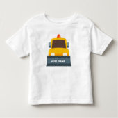 Aangepaste naam sneeuwploeg kinder shirts (Voorkant)
