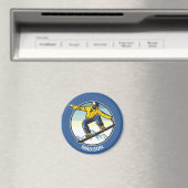 Aangepaste naam SNOWBOARDER Magneet (Insitu (Vaatwasser))