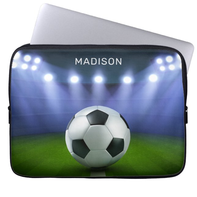 Aangepaste naam Soccer Stadium-laptophoezen Laptop Sleeve (Voorkant)