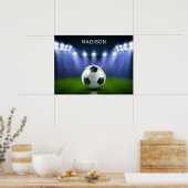 Aangepaste naam Soccer Stadium poster (Keuken)