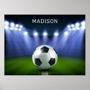 Aangepaste naam Soccer Stadium poster