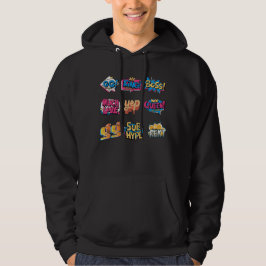 Aangepaste naam Social op Back Remote Streamer Gam Hoodie