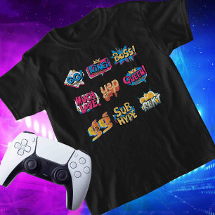 Aangepaste naam Social op Back Remote Streamer Gam T-shirt