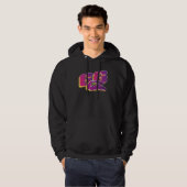Aangepaste naam Social op Back Streamer Gamer Hoodie (Voorkant volledig)