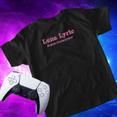 Aangepaste naam Social op Back Streamer Gamer T-shirt