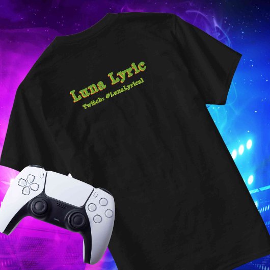 Aangepaste naam Social op Terug Hype Streamer Game T-shirt