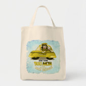 aangepaste naam Sock Monkey Taxi mam Tote Bag (Voorkant)