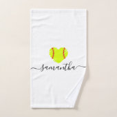 Aangepaste naam Softball Script Handdoek (Handdoek)