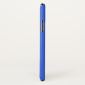 Aangepaste naam Solid Royal Blue Case-Mate iPhone Case (Achterkant / rechts)