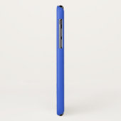 Aangepaste naam Solid Royal Blue Case-Mate iPhone Case (Achterkant/links)