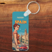 Aangepaste naam  Spanje Sleutelhanger (Achterkant)