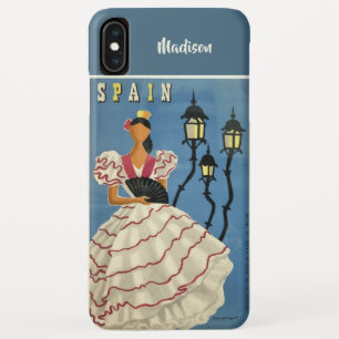 Aangepaste naam SPANJE Vintage Travel hoesjes