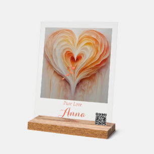 Aangepaste naam, speciale datum, QR-CODE Acryl Bord