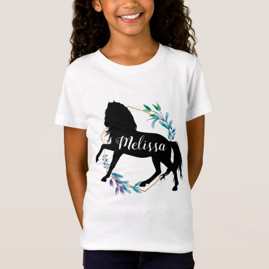 Aangepaste naam speciale paardenrennen t-shirt (Voorkant)