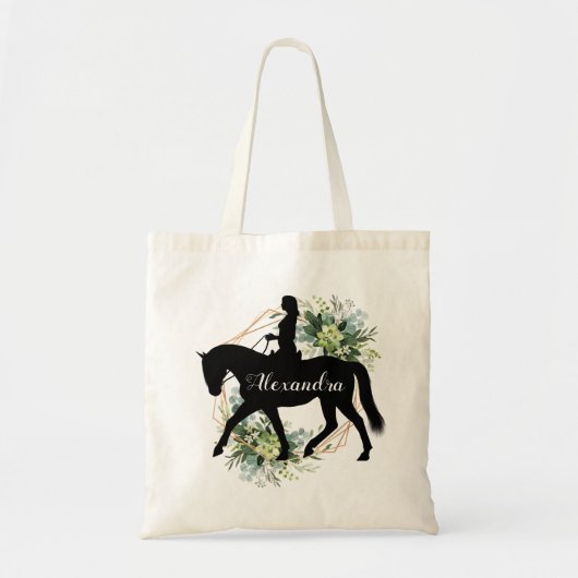 Aangepaste naam speciale paardenrennen tote bag (Voorkant)