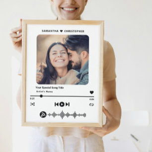 Aangepaste naam Speciale song muziek speler stijl  Poster
