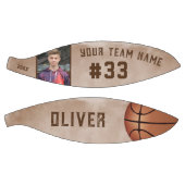 Aangepaste naam speler en nummer teamnaam foto basketbal (Panelen)