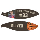 Aangepaste naam speler en nummer teamnaam foto basketbal (Panelen)