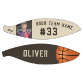 Aangepaste naam speler en nummer teamnaam foto basketbal (Panelen)