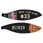 Aangepaste naam speler en nummer teamnaam foto basketbal (Panelen)