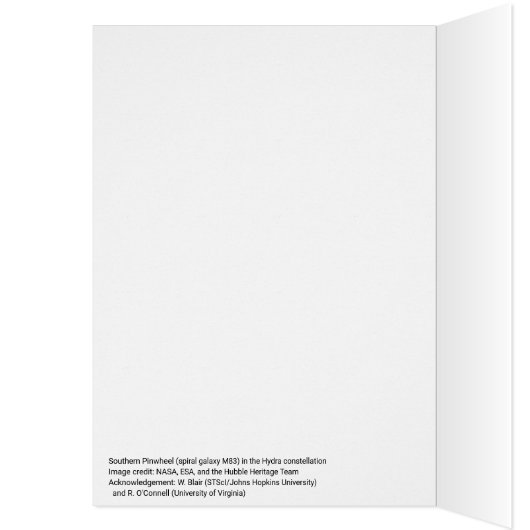 Aangepaste naam spiraal galaxy verjaardagskaart (Binnen (Links))