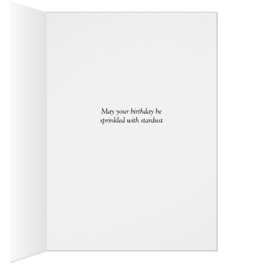 Aangepaste naam spiraal galaxy verjaardagskaart (Binnen (Rechts))