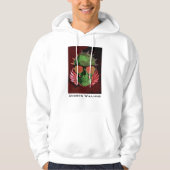 Aangepaste naam Spooky Gothic Skeleton Grafische s Hoodie (Voorkant)