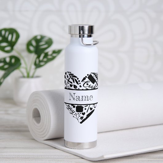Aangepaste Naam Sport Waterfles (Yoga)