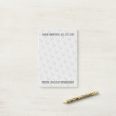 Aangepaste naam Spraaktaal Patholoog SLP Post-it® Notes (Op bureau)