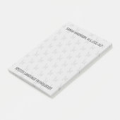 Aangepaste naam Spraaktaal Patholoog SLP Post-it® Notes (Schuin)