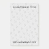 Aangepaste naam Spraaktaal Patholoog SLP Post-it® Notes (Voorkant)