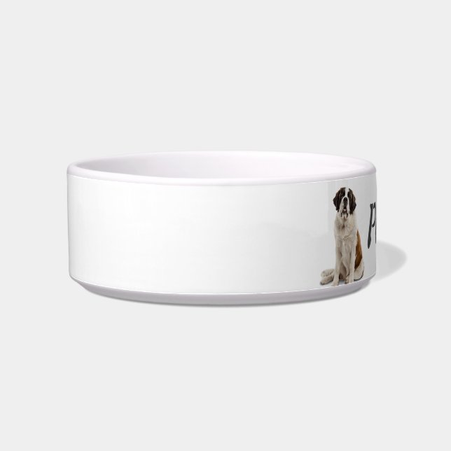 Aangepaste naam St Bernard Dog Pet Animal Voerbakje (Links)