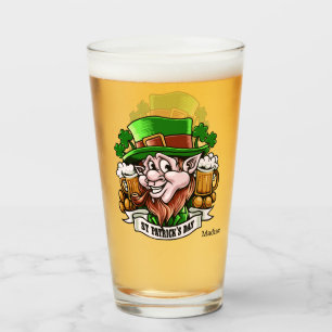 Aangepaste naam St. Patrick's Day pint glas