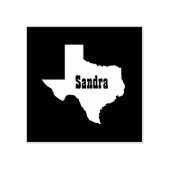 Aangepaste naam staat van Texas Cutout Rubberstempel (Afrduk)