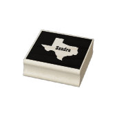 Aangepaste naam staat van Texas Cutout Rubberstempel (Stempel)