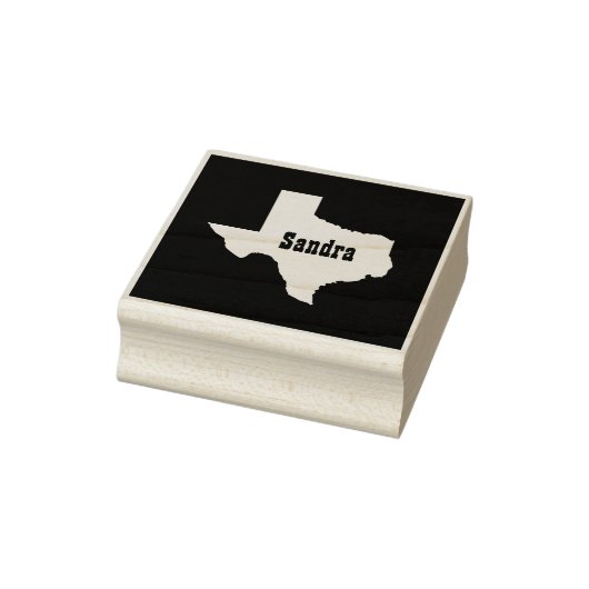 Aangepaste naam staat van Texas Cutout Rubberstempel (Stempel)