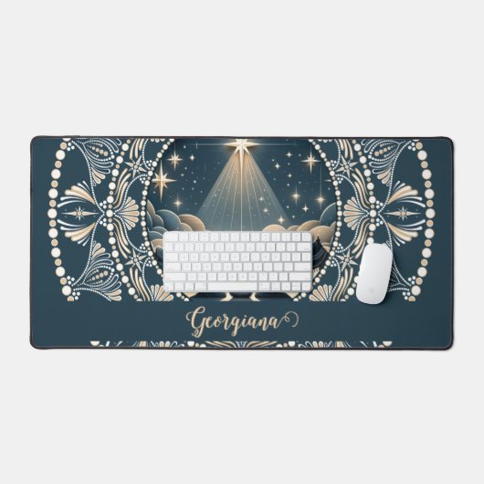Aangepaste naam Star of Wonder Nativity Dot Mandal Bureaumat (Keyboard & Muis)