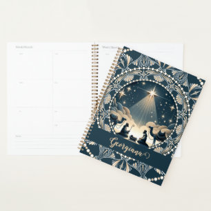 Aangepaste naam Star of Wonder Nativity Dot Mandal Planner